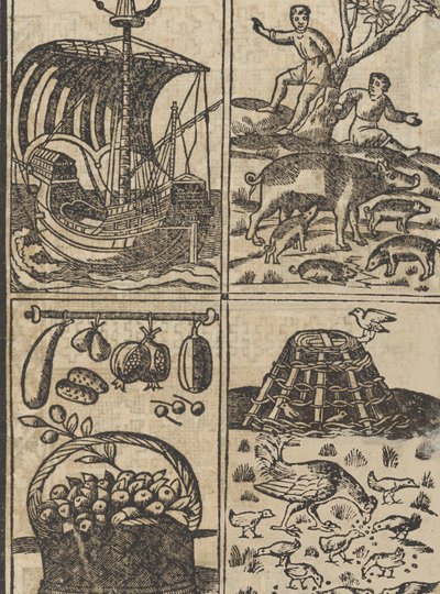 Příklad recammi, strana 9 recto, 1530. od Giovanni Antonio Tagliente