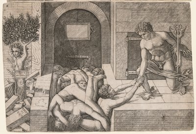Alegorie záchrany lidstva: Virtus Deserta, c. 1500-1505. od Giovanni Antonio da Brescia