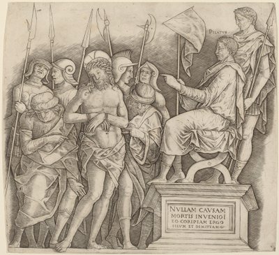 Kristus před Pilátem od Giovanni Antonio da Brescia