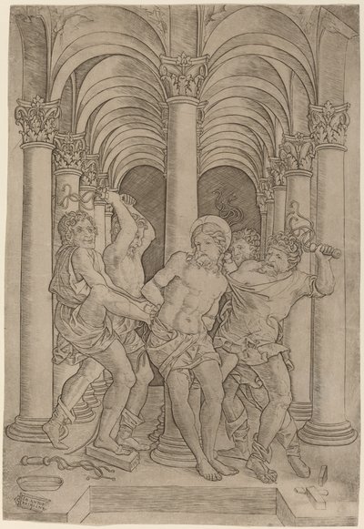 bičování od Giovanni Antonio da Brescia