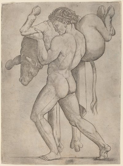 Herkules a krétský býk od Giovanni Antonio da Brescia