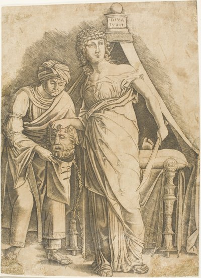 Judith s hlavou Holoferna od Giovanni Antonio da Brescia