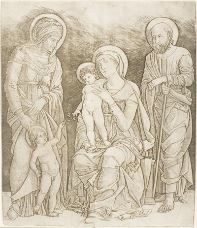 Svatá rodina se svatým Janem od Giovanni Antonio da Brescia