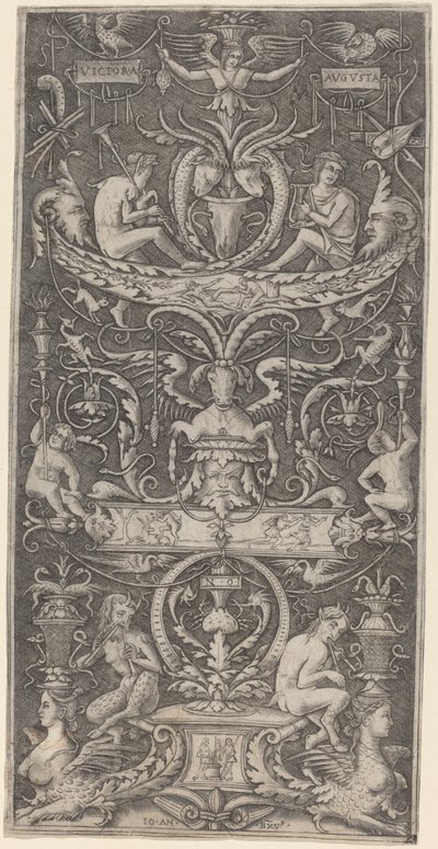 Ozdobný panel s nápisem „Victoria Augusta“ od Giovanni Antonio da Brescia after Nicoletto