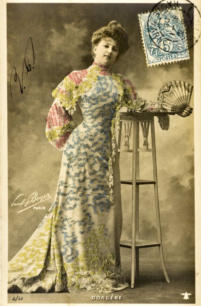 Pohlednice: Portrét Arlette Dorgere / Nee Anna Mathilde Irma Jouve (1880 - 1965), komik, tanečnice a zpěvačka od Phillipe de Marlier