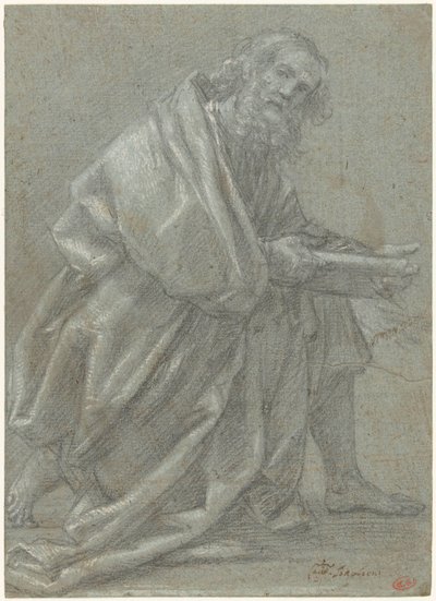 Studie pro klečícího apoštola od Giovanni Baglione