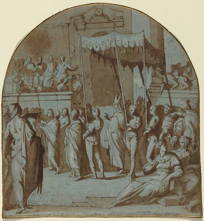 Vjezd svatého Antonina do Florencie od Giovanni Balducci