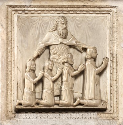 Čtyři dárci a svatý Petr od Giovanni Balduccio