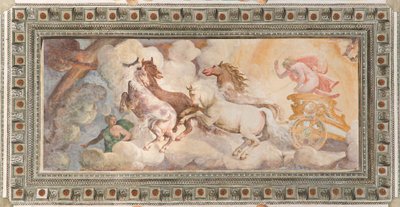 The Chariot of the Sun řízený Apollem, Apollo Loggia, c.1560 (freska) od Giovanni Battista and Cambiaso Luca Castello