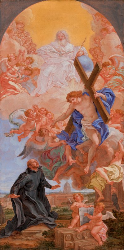 Vize svatého Ignáce od Giovanni Battista (1639 1709) Gaulli