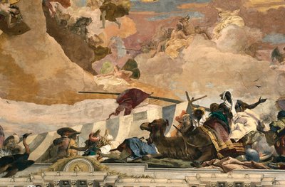 Alegorie Afriky. Freska od Giovanniho Battisty Tiepola (1696-1770) od Giovanni Battista Tiepolo