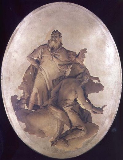 Alegorie zásluh a obezřetnosti od Giovanni Battista Tiepolo