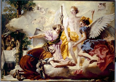 Zjevení tří andělů Abrahamovi od Giovanni Battista Tiepolo