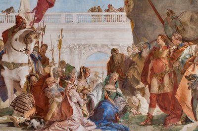 Kontinence Alexandra Velikého (detail) od Giovanni Battista Tiepolo