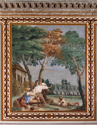 Ubytovny pro hosty, Pokoj venkovských scén: "Rolnický odpočinek" od Giovanni Battista Tiepolo