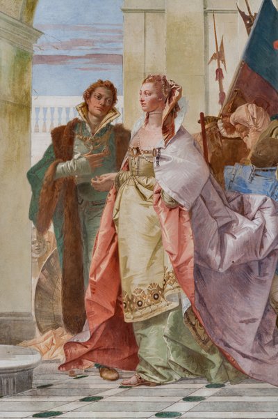 Großmut des Scipio Africanus (Detail) von Giovanni-Battista Tiepolo