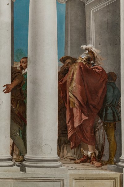 Palazzina (Malá budova), vstupní hala: "Obět Ifigenie", detail od Giovanni Battista Tiepolo