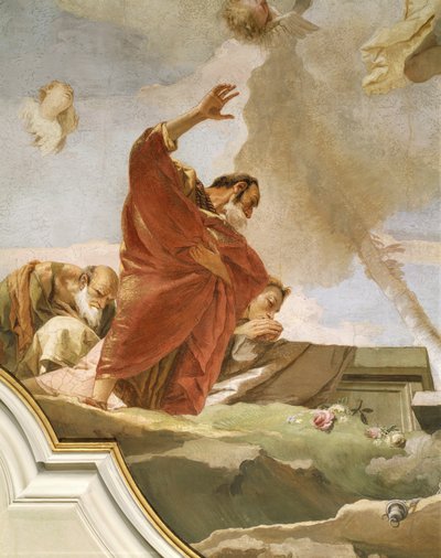 Nanebevzetí, Giovanni Battista Tiepolo (1696-1770), freska, Detail, Oratoř čistoty, Udine od Giovanni Battista Tiepolo