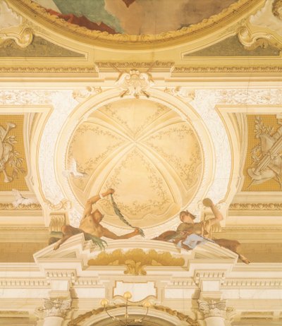 Detail fresek na stropě tanečního sálu, Villa Pisani, Stra, Benátky od Giambattisty Tiepola (1696-1770) od Giovanni Battista Tiepolo