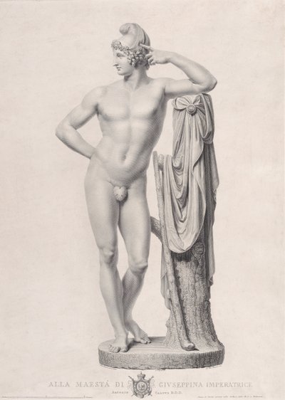 Paris opírající se o pařez, 1817. od Giovanni Battista Balestra