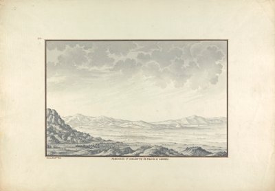 Mauzoleum Haliatte s výhledem na Sardy od Giovanni Battista Borra
