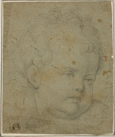 Dětská hlava od Giovanni-Battista Caracciolo