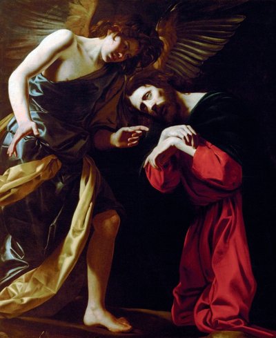 "Kristus na Olivové hoře" (Kristus na Olivové hoře) Obraz Giovanni Battista Caracciolo (1578-1635) kolem roku 1615 - Olej na plátně Rozměr 148x124 cm Art History Museum, Vídeň od Giovanni-Battista Caracciolo