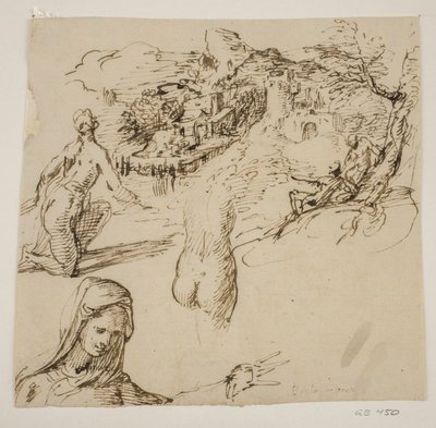 Spící válečník od Giovanni-Battista Caracciolo