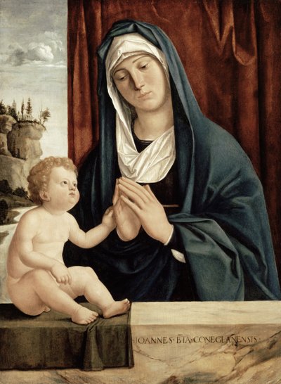 Madona s dítětem, konec 15. až začátek 16. století (olej na dřevěné desce) od Giovanni Battista Cima da Conegliano