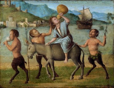 Silenus a satyři od Giovanni Battista Cima da Conegliano