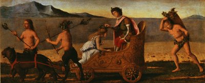 Svatba Bakcha a Ariadny, 1505 od Giovanni Battista Cima da Conegliano