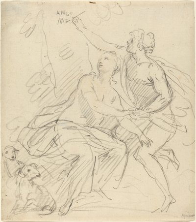Angelika a Medoro od Giovanni Battista Cipriani
