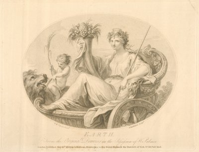 Země, vyryla Francescco Bartolozzi (1727-1815), publikováno v Londýně, 1803 (litho) od Giovanni Battista Cipriani