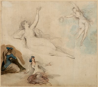 Figurové studie od Giovanni Battista Cipriani