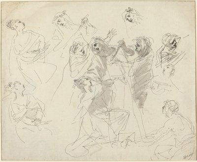 Figurální studie [recto] od Giovanni Battista Cipriani