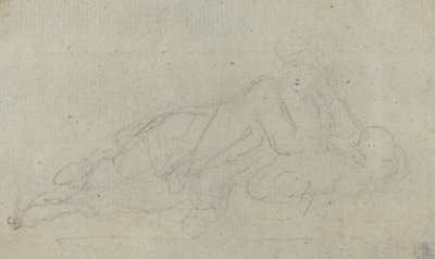 Ležící žena [verso] od Giovanni Battista Cipriani