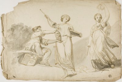 Thalia, Clio a Melpomene od Giovanni Battista Cipriani