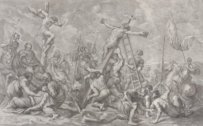 Ukřižování se sklopením kříže uprostřed, s vojáky a zlodějem..., 1762. od Giovanni Battista Cipriani