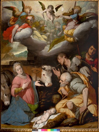 Klanění pastýřů, 1592-95 od Giovanni Battista Crespi