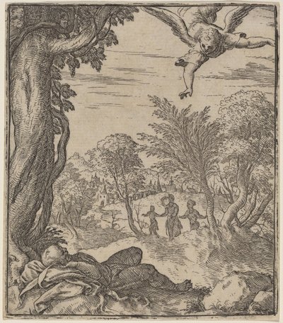 Anděl zjevující se Josefovi od Giovanni Battista Fontana