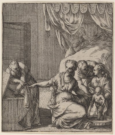 Narození Panny od Giovanni Battista Fontana