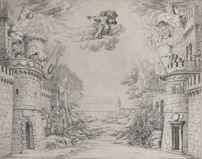 Scéna z Triompho della Pieta, 1640-69. od Giovanni Battista Galestruzzi