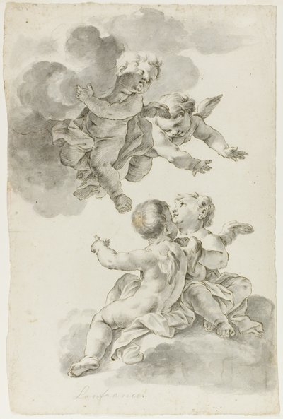 Trouba Putti od Giovanni Battista Gaulli