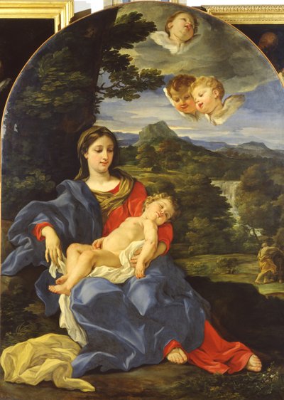Odpočinek během letu do Egypta od Giovanni Battista Gaulli