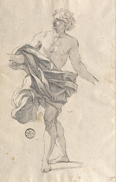 Studie pro tančícího mladíka od Giovanni Battista Gaulli