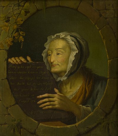 Portrét Mary Yates (1649-1776) (olej na plátně) od Giovanni Battista Innocenzo Colombo