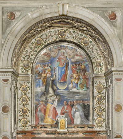 Panny Marie Růžencové, kolem roku 1615 od Giovanni Battista Maganza