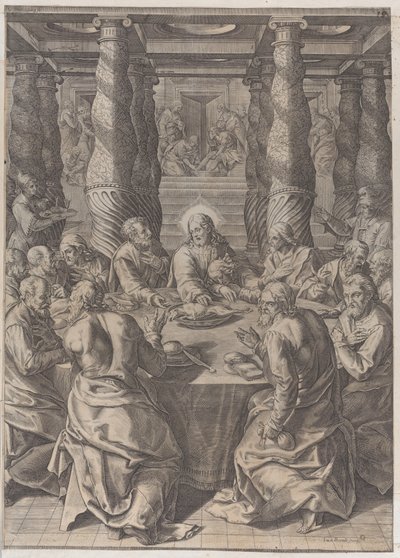 Poslední večeře, ca. 1580. od Giovanni Battista Mazza