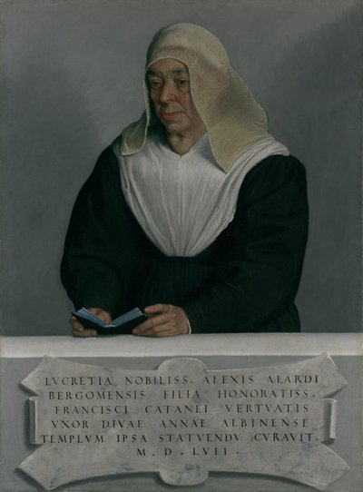 Lucrezia Agliardi Vertova 1490-1558, 1557. od Giovanni Battista Moroni