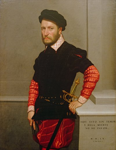 Portrét Dona Gabriela de la Cueva, vévody z Albuquerque (1525-71) 1560 od Giovanni Battista Moroni